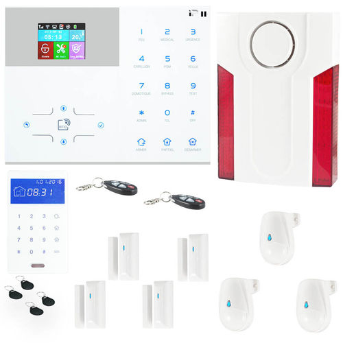 Kit alarme sans fil Meian Orion IP+GSM 4G - sirène 120dB - pour maison 3 à 5 pieces