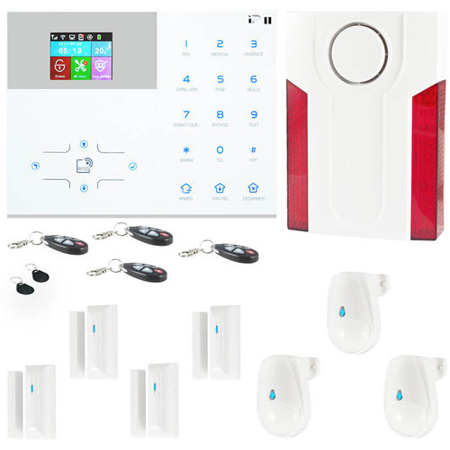 Kit alarme sans fil Meian Orion IP+GSM 4G - avec sirène 120dB - pour maison 3 à 5 pieces