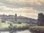 Huile sur toile "Paysage avec vue de village" par Charles Husslein