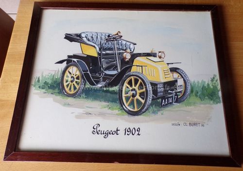 Dessin " Peugeot 1902 " par Claude Buret