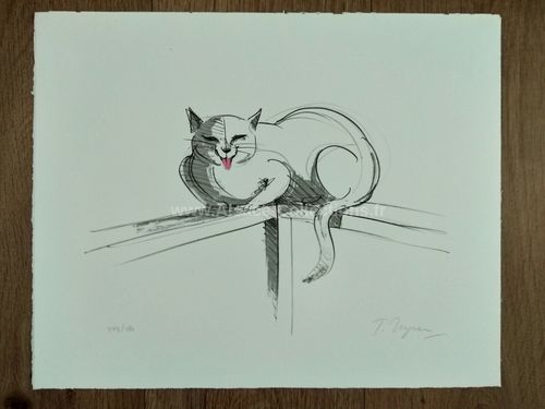 Sérigraphie " Le Chat " de Tomi Ungerer