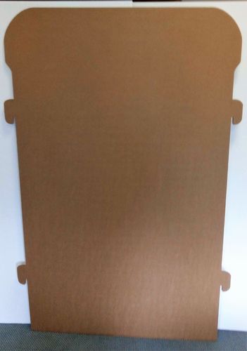 Panneau - cloison en carton Kraft ajouré 168 cm x 100 cm