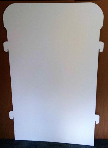 Panneau - cloison en carton Blanc/Kraft ajouré 168 cm x 100 cm