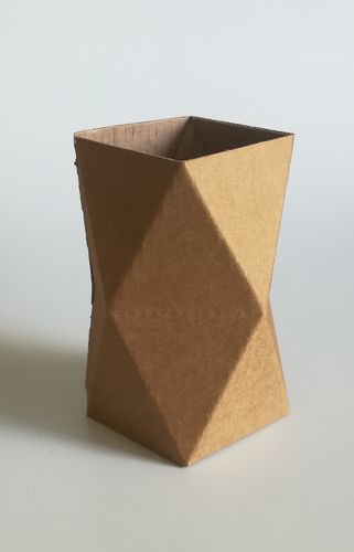 Pot à crayons Diamant en carton