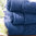 Maxi serviette 55x110cm - unie bleu royal - Blanc des Vosges