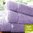 Maxi serviette 55x110cm - unie lilas - Blanc des Vosges