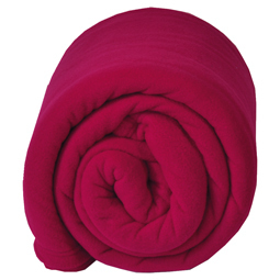 Teddy framboise - couverture polaire confort - TOISON D'OR