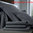 Drap housse bermuda 2x70x190cm - Percale unie Acier BLANC DES VOSGES