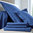 Drap housse 140x200cm - Percale unie Bleu royal BLANC DES VOSGES