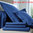 Drap housse bermuda 2x70x190cm - Percale unie Bleu royal BLANC DES VOSGES