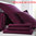 Drap 180x290cm - Percale unie Cyclamen BLANC DES VOSGES