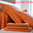 Drap 240x300cm - Percale unie Paprika BLANC DES VOSGES