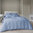 Taie d'oreiller 65x65cm - Vexin percale par Anne de Solène - Azur