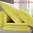 Drap housse 80x200cm - Percale unie Citron BLANC DES VOSGES