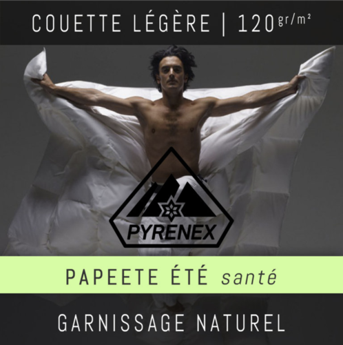 Papeete été santé par Pyrenex - Couette légère 240x220cm - 120g/m²