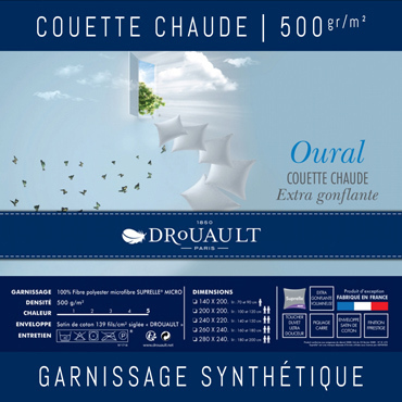 Oural 500g/m² par Drouault - Couette chaude