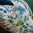Housse de couette 240x220cm - Palmeraie Bleu Paon par Blanc des Vosges