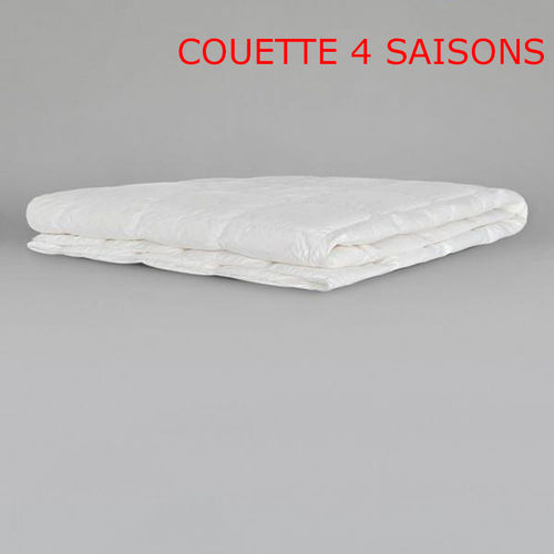 Moorea Duo 200 - Couettes 4 saisons Oie blanche jumelable 100+100 par pyrenex - Naturelle