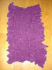 Echarpe plissée tour de cou en laine violette