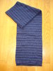 Longue écharpe en coton bleu marine