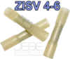 Manchon à sertir ZISV 4 - 6 mm², à isolant thermorétractable jaune