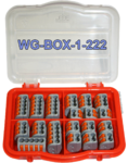 Boite d'assortiment de 19 bornes WAGO à leviers WG-BOX 1-222