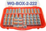 Boite d'assortiment de 49 bornes WAGO à leviers WG-BOX 2-222