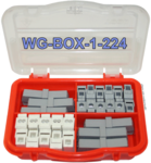 Boite d'assortiment de 28 bornes WAGO à ressort WG-BOX 1-224