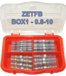 Boite d'assortiment de 56 connecteurs auto soudeur ZETFB-BOX 1- 0.8 à 10 mm²
