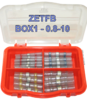 Boite d'assortiment de 56 connecteurs auto soudeur ZETFB-BOX 1- 0.8 à 10 mm²