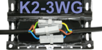 Boîte de jonction Gel K2-3WG224201 avec 3 bornes à ressort 2.5 mm²