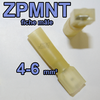Fiche plate Mâle isolée Nylon + Thermo ZPMNT 4-6 jaune