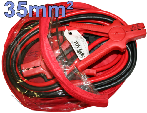 Câbles de démarrage professionnels 35mm² Cuivre, 480A, 4.5mètres