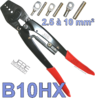 Pince à sertissage hexagonal B10HX pour manchon et cosse tubulaire de 2.5 à 10 mm²