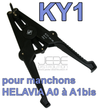 Pince à manchonner KY1 pour HELAVIA A0 à A1bis (Ø 4.5mm maxi)