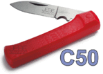 C50 couteau d'électricien pliant manche synthétique