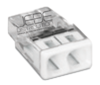 Borne WAGO 2273-202 ultra-compact 2x0.5-2.5mm²  transp/blanc