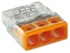 Borne WAGO 2273-203 ultra-compact 3x0.5-2.5mm²  transp/orange