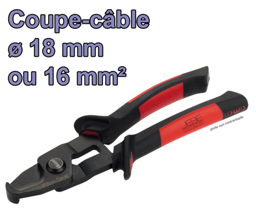 Pince coupe-câble Ø18mm ou 16mm² CIMCO 120116