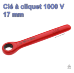 Clé à cliquet 1000V - 17 mm - CIMCO - 112746