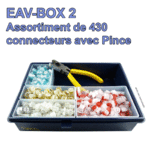 EAV-BOX 2 Boîte d’assortiment de 430 connecteurs + Pince