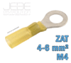 Cosses anneau à sertir thermorétractables ZAT 4-6 mm² - M4