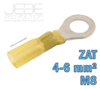 Cosses anneau à sertir thermorétractables ZAT 4-6 mm² - M8
