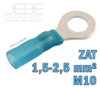 Cosses anneau à sertir thermorétractables ZAT 1,5-2,5 mm² - M10