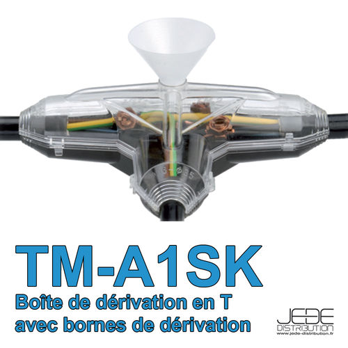 Boîte de dérivation Résine en T, TM-A1SK
