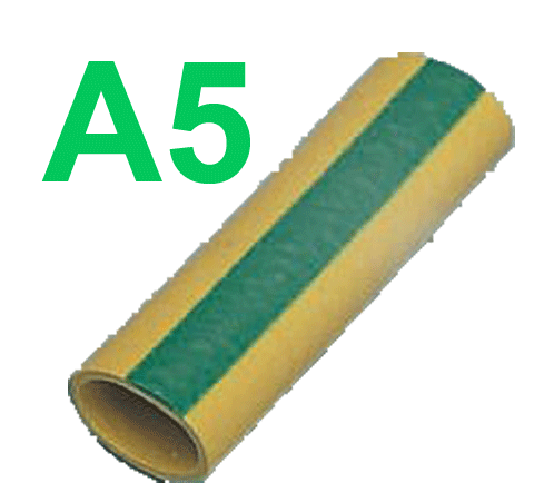 Manchon caoutchouc HELAVIA A5 vert/jaune pour fils Ø 10 à 15mm, longueur 35mm
