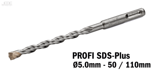 Foret à percussion PROFI SDS-Plus  Ø5.0mm - 50 / 110mm