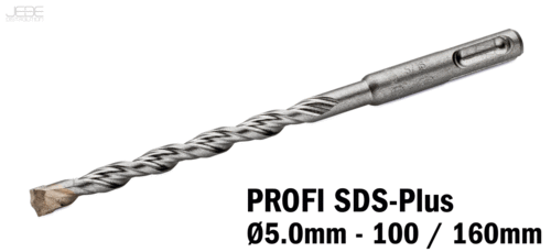 Foret à percussion PROFI SDS-Plus  Ø5.0mm - 100 / 160mm