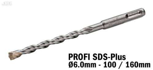 Foret à percussion PROFI SDS-Plus  Ø6.0mm - 100 / 160mm