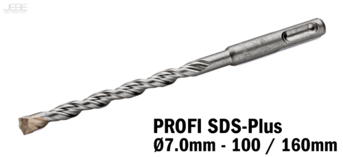 Foret à percussion PROFI SDS-Plus  Ø7.0mm - 100 / 160mm